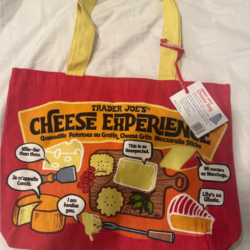 Trader Joe's Cheese Adventure Tote Bag